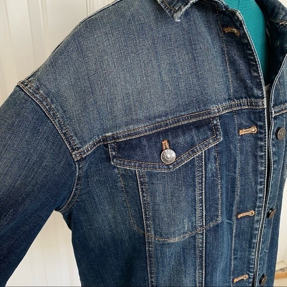 Express Womens Jean Jacket size Large - Picture 4 of 11